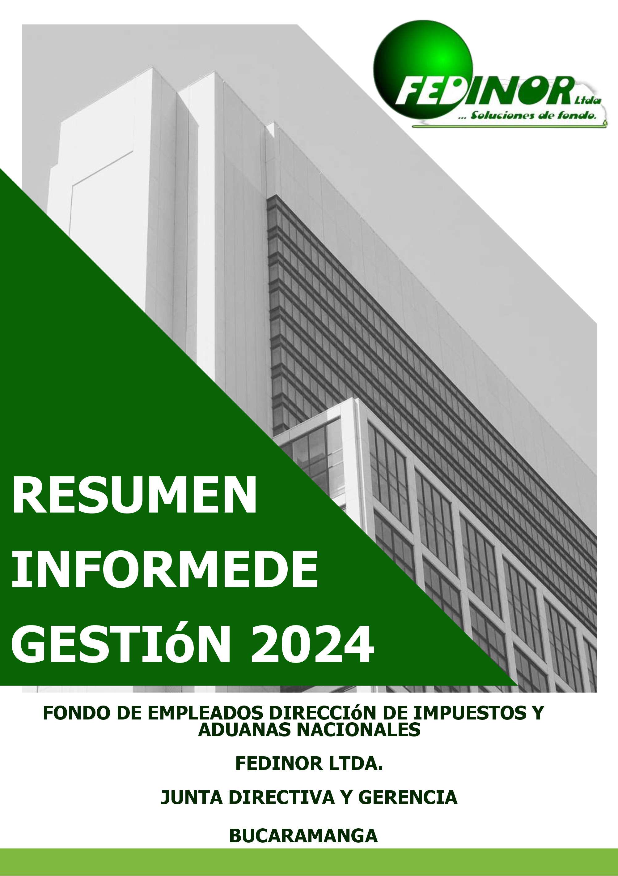 RESUMEN INFORME DE GESTIÓN FEDINOR LTDA 2024