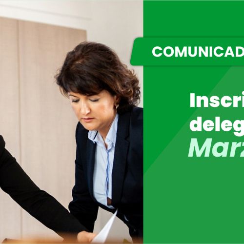 Comunicado Asociados: Inscripción Elección Delegados Asamblea Marzo 2026