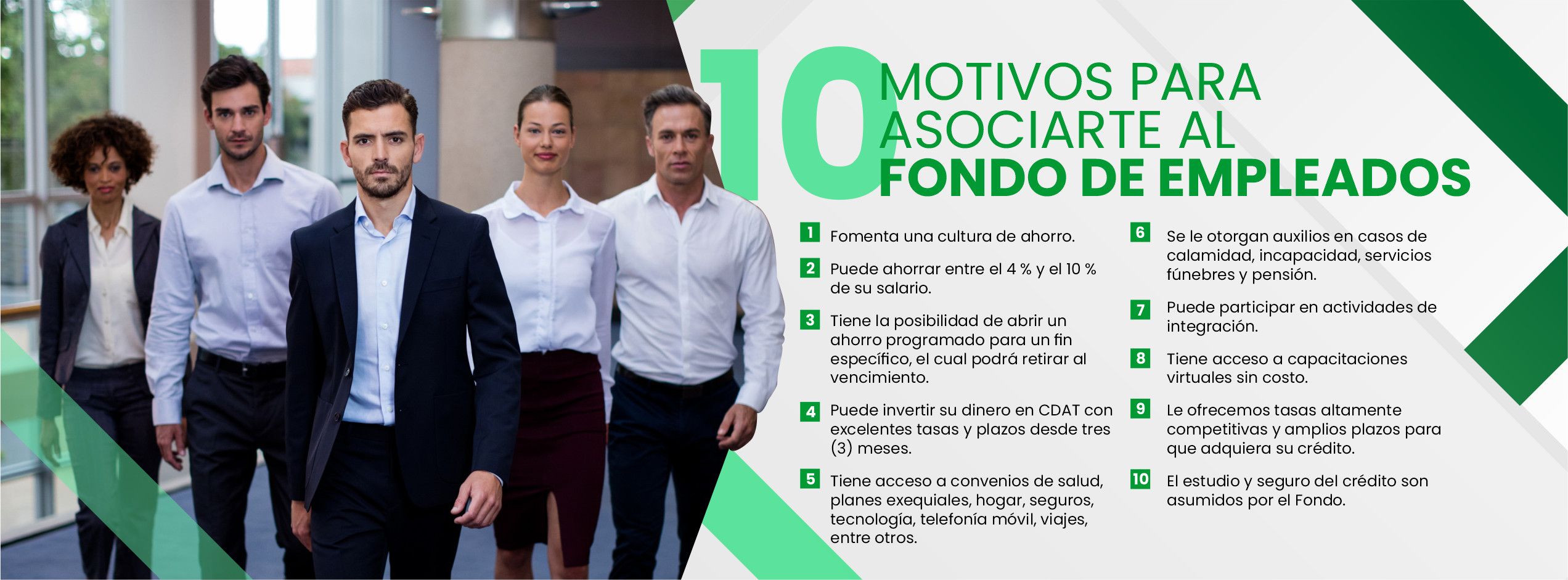 10 motivos para afiliarte a Fedinor LTDA